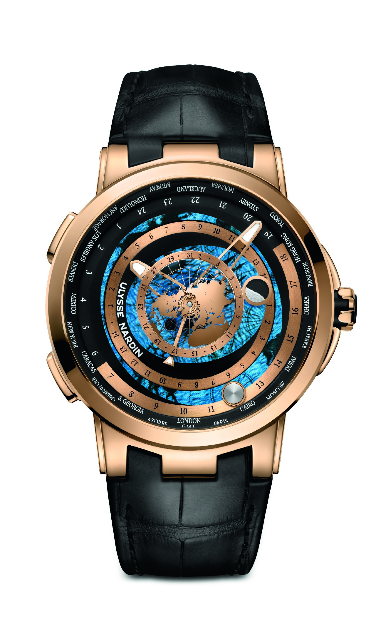 Ulysse Nardin Moonstruck Worldtimer: il balletto celestiale del sole e della luna