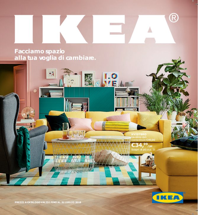 Ikea Catalogo 2018: il soggiorno e il claim &#8220;facciamo spazio alla tua voglia di cambiare&#8221;, le novità con Hay e Tom Dixon