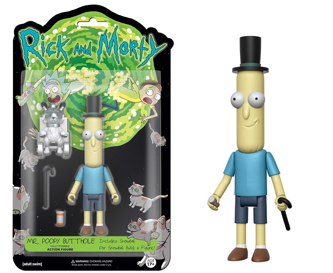 Rick and Morty, l&#8217;action figure di Mr. Poopy Butthole