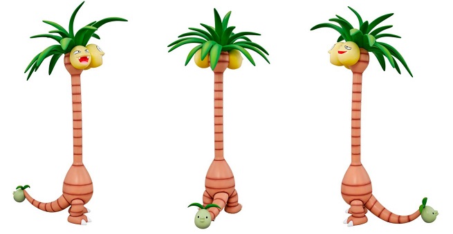 Pokémon: la figure di Exeggutor Alola per la linea Great Giant Pokémon di Bandai