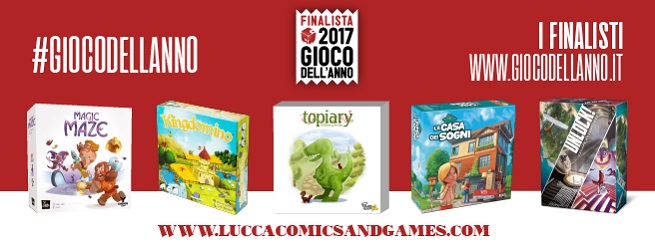 Lucca Comics &amp; Games 2017, nomination Gioco dell&#8217;Anno