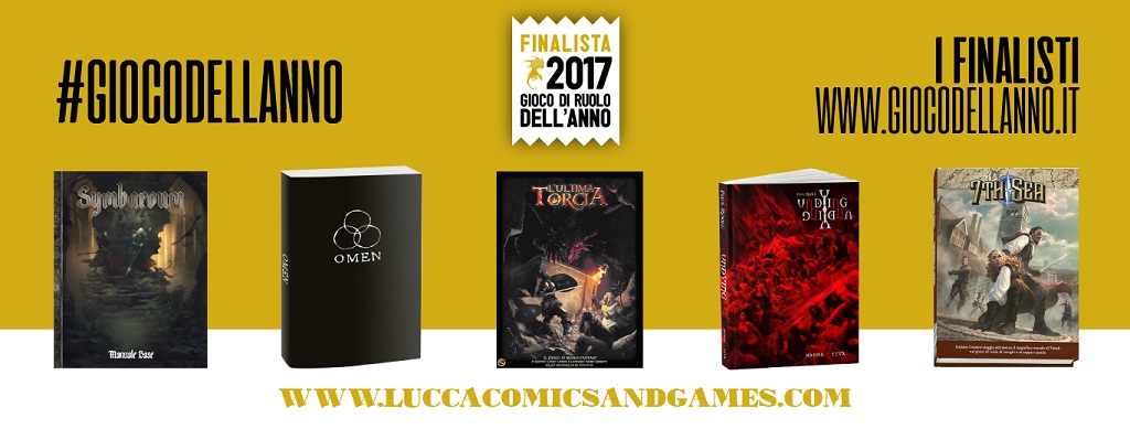 Lucca Comics &amp; Games 2017, nomination Gioco di Ruolo dell&#8217;Anno