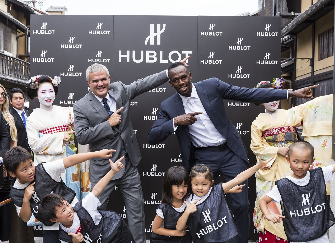 Hublot Kyoto: inaugurata la nuova boutique con Usain Bolt
