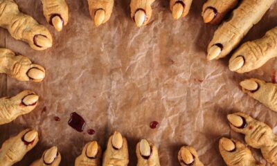 biscotti a forma di dita per Halloween