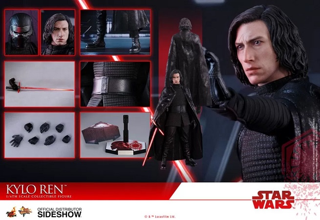 Star Wars &#8211; Gli Ultimi Jedi: l&#8217;action doll di Kylo Ren di Hot Toys