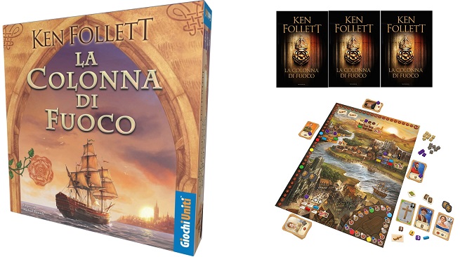 La Colonna di Fuoco di Ken Follett diventa un gioco da tavolo edito da Giochi Uniti