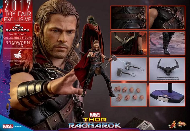 Thor: Ragnarok, l’action doll di Thor di Hot Toys