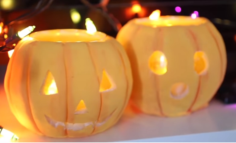Pasta di sale zucca di halloween