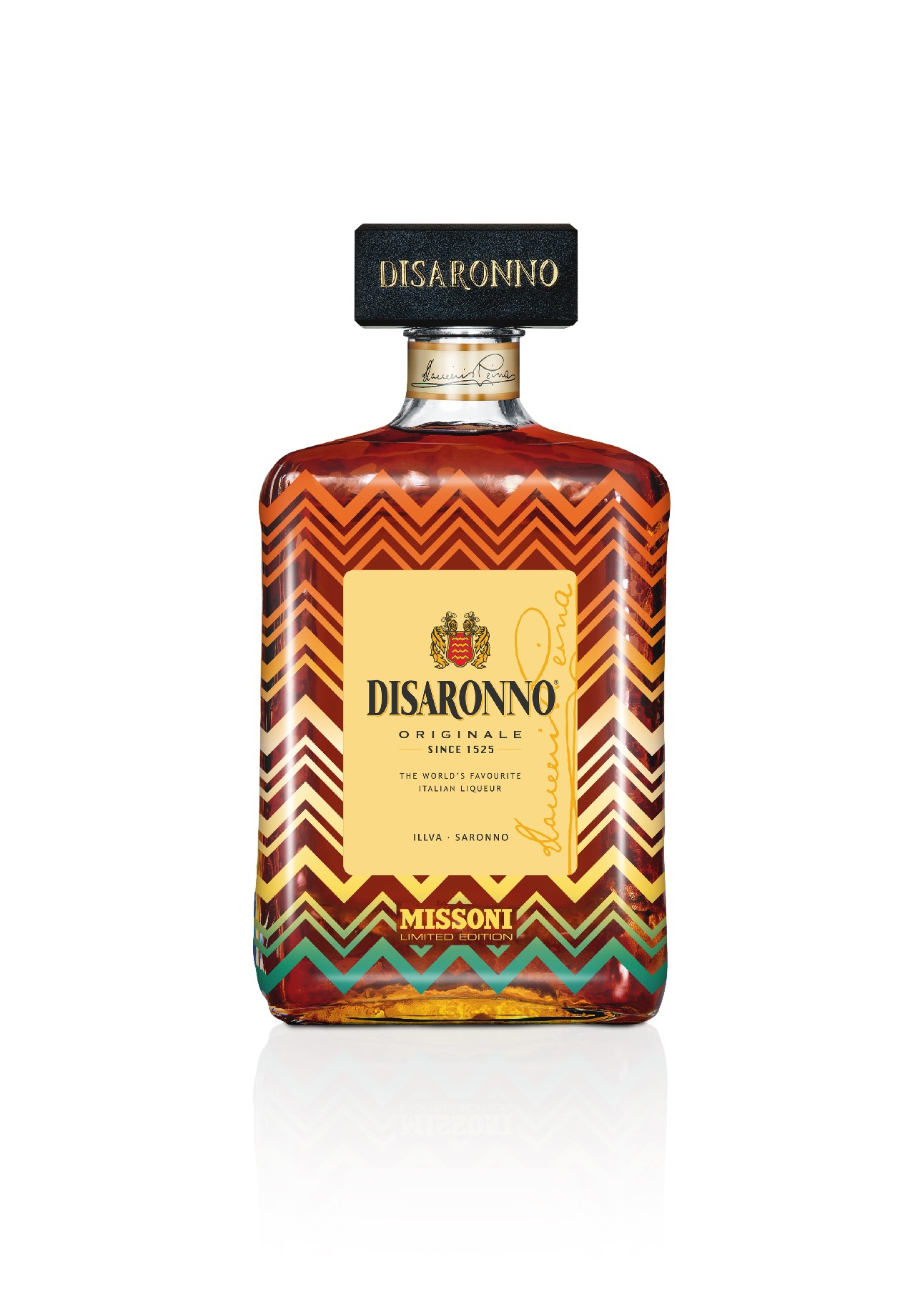 Disaronno Missoni: la nuova limited edition con le inconfondibili righe a zig zag