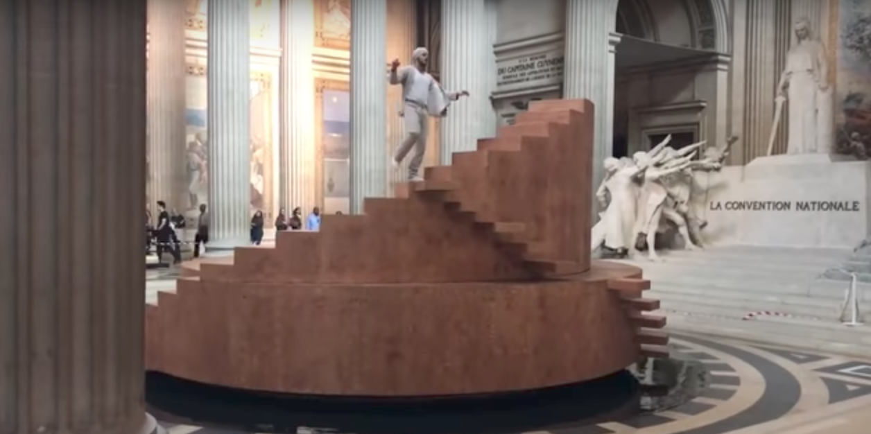 Parigi, la coreografia sul pendolo di Foucault nel Pantheon