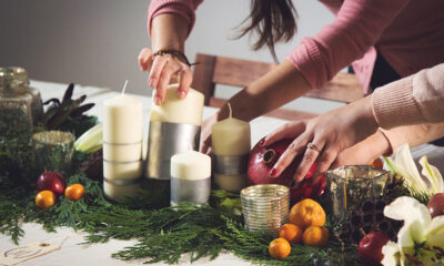 Centrotavola candele per Natale