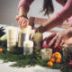 Centrotavola candele per Natale