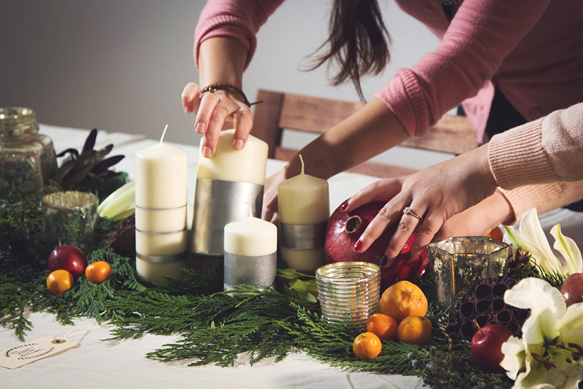 Centrotavola natalizi fai da te con le candele: 6 idee
