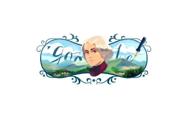 Il doodle di Google dedicato a Grazia Deledda