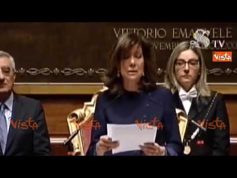 Casellati: Emozione per essere prima donna presidente Senato