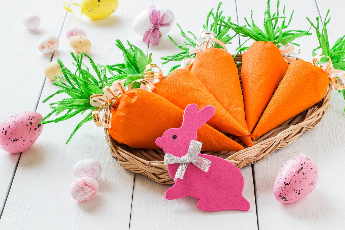 Lavoretti Pasqua fai da te carote