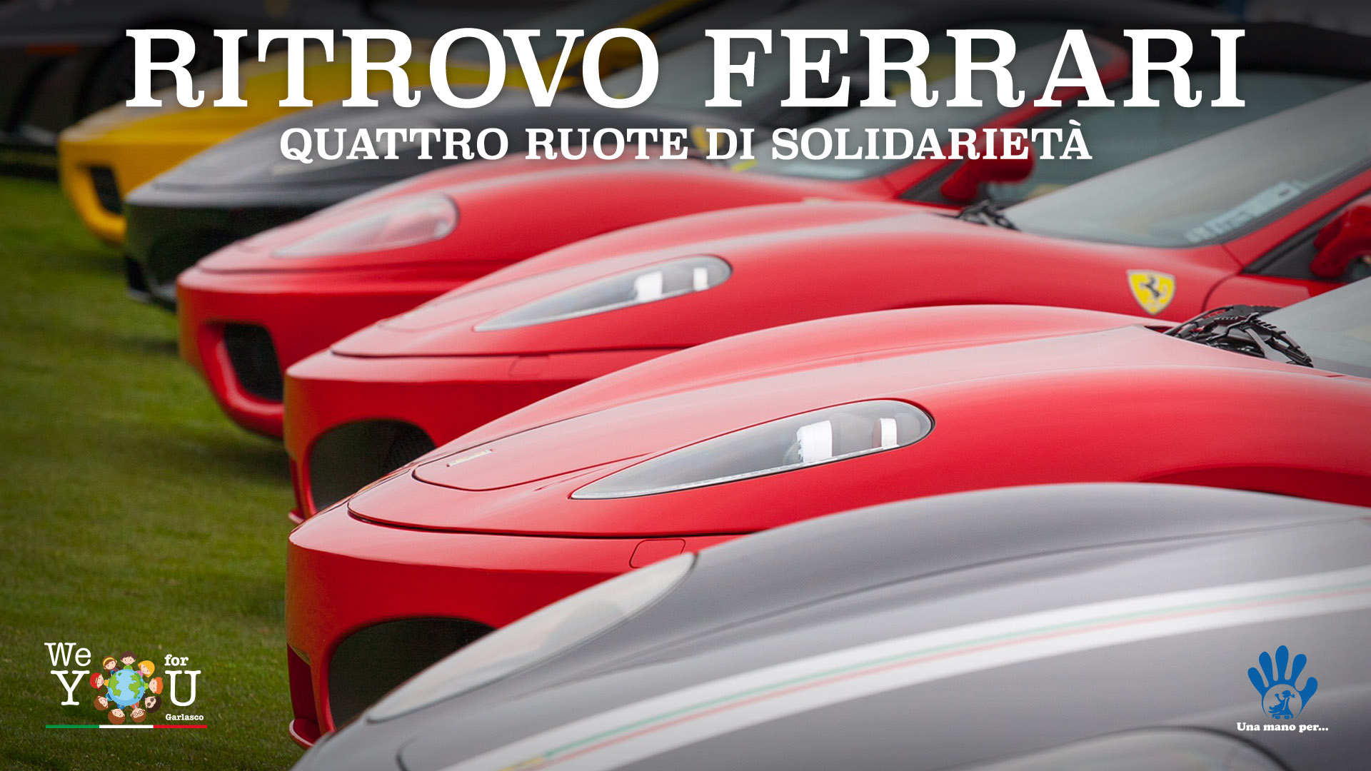 Alcune Ferrari in mostra a Scalo Milano per beneficenza