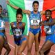 staffetta femminile 4x400 ai Giochi del Mediterraneo