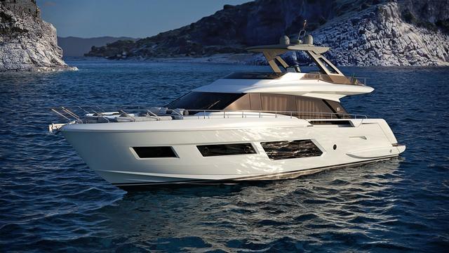 Yacht di lusso Ferretti Yachts 670: regalo per i 50 anni del cantiere