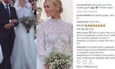 Abito da sposa Dior di Chiara Ferragni