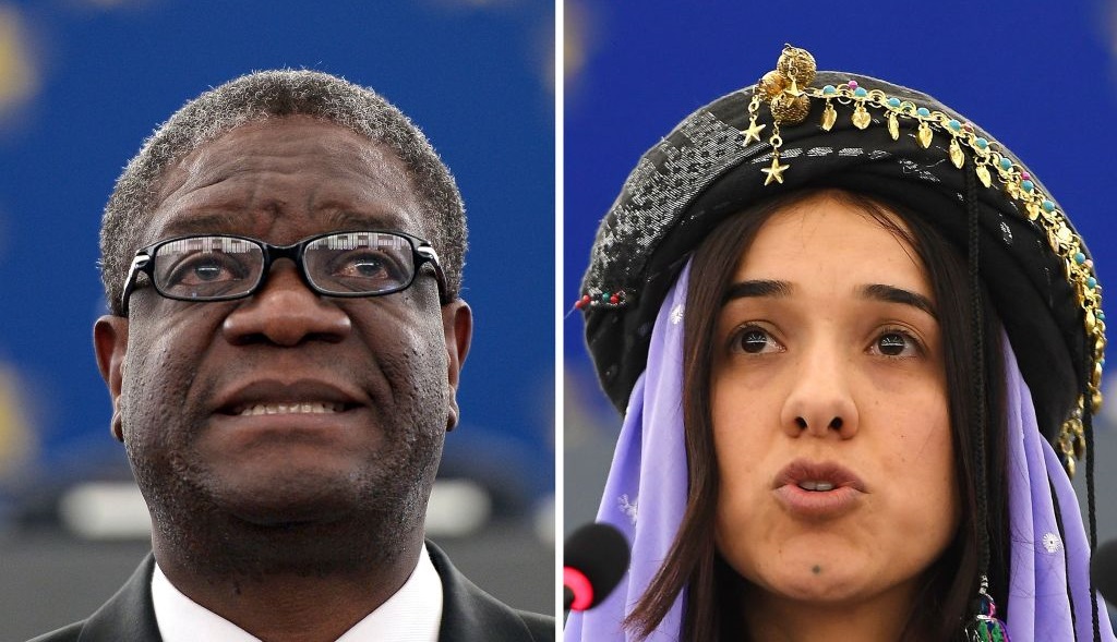 Nobel per la pace 2018 a Denis Mukwege e Nadia Murad per la lotta contro le violenze sessuali