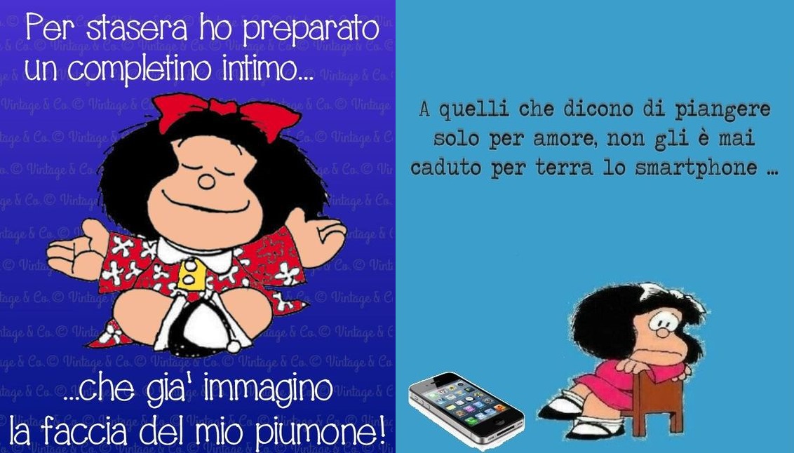 Mafalda e Valentino: le più divertenti sull'amore | Pinkblog