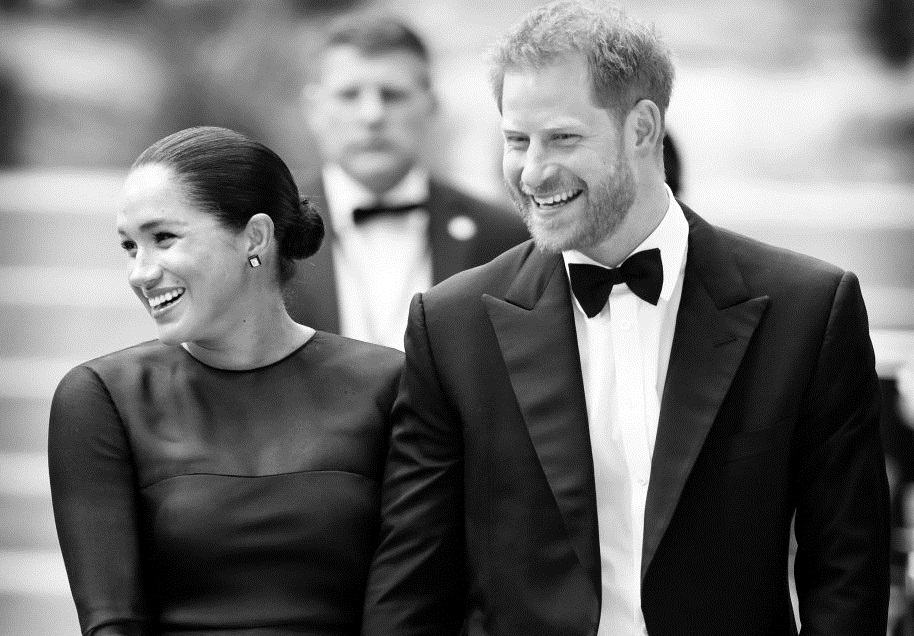 Meghan Markle e il principe Harry alla première de &#8220;Il re leone&#8221;