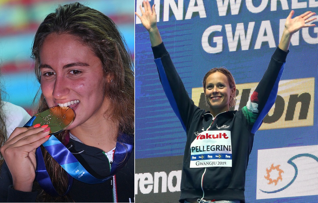 Federica Pellegrini e Simona Quadarella oro ai Mondiali di Gwangju 2019