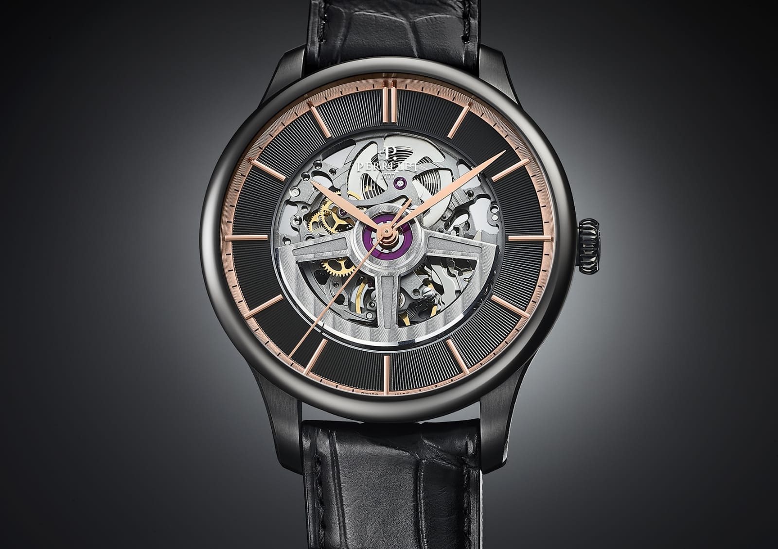 Orologio da polso Perrelet First Class Double Rotor Black Edition