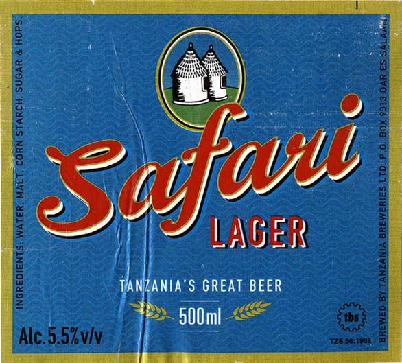 etichette vintage birra africana