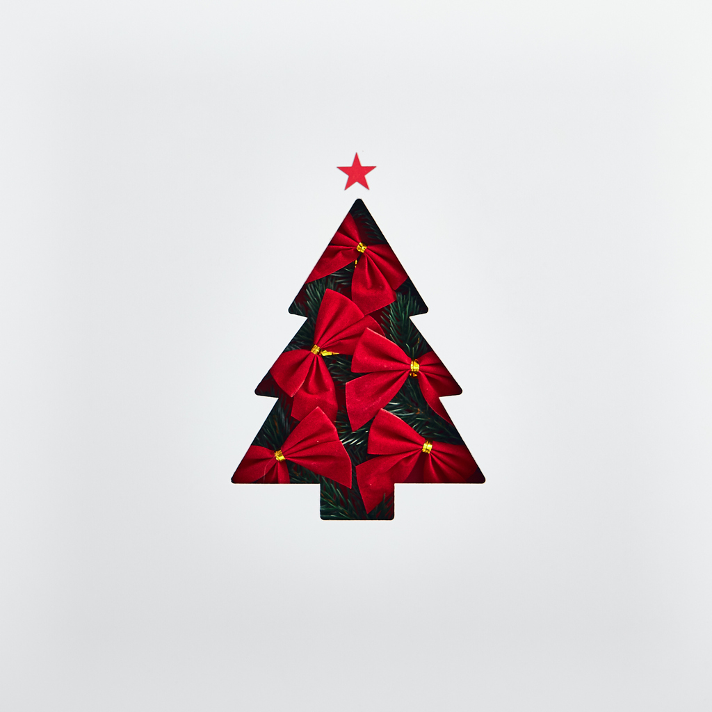 Come usare gli stencil per l&#8217;albero di Natale stilizzato