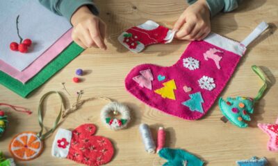 Calza Befana personalizzata col pannolenci
