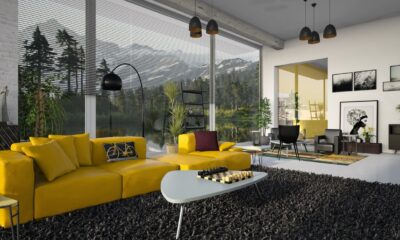 Arredamento Pantone Illuminating stile loft newyorkese