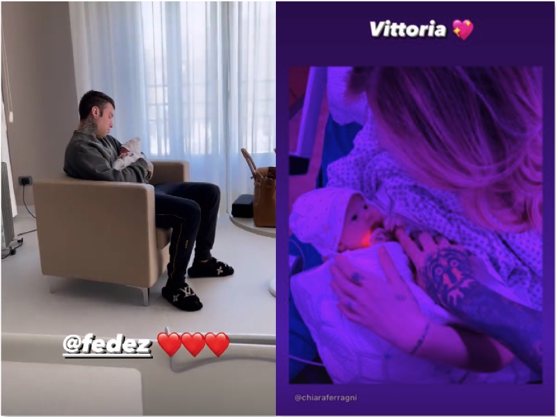 Chiara Ferragni mamma bis: è nata Vittoria, la secondogenita di Chiara e Fedez