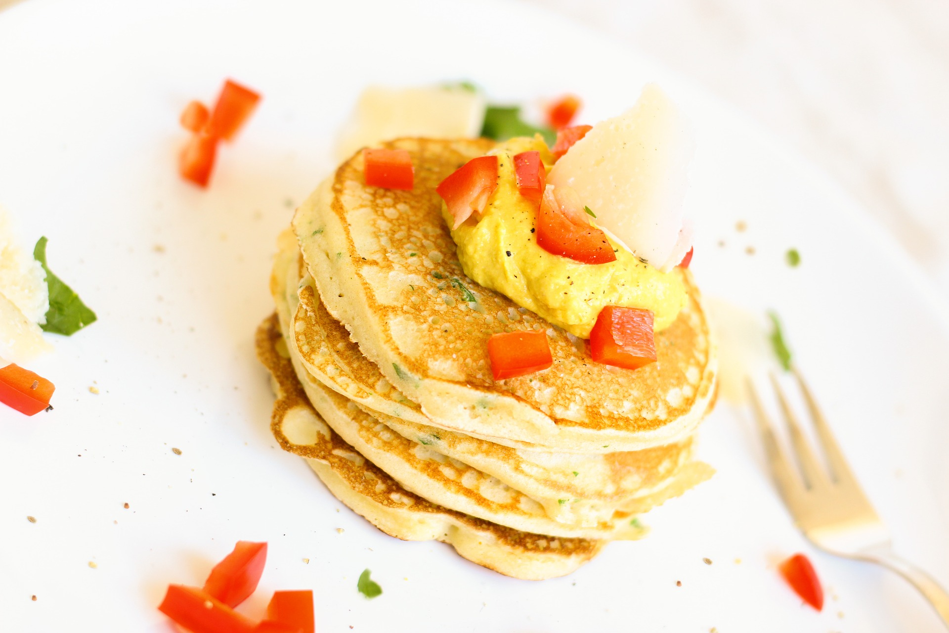 ricetta dei pancake salati