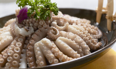 L'insalata di polpo dello chef Moreno Cedroni