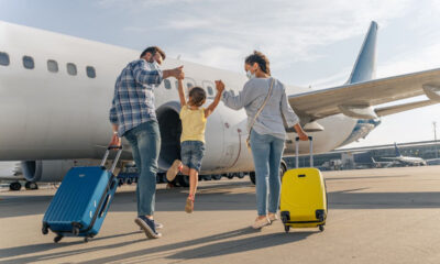 Famiglia che va in vacanza