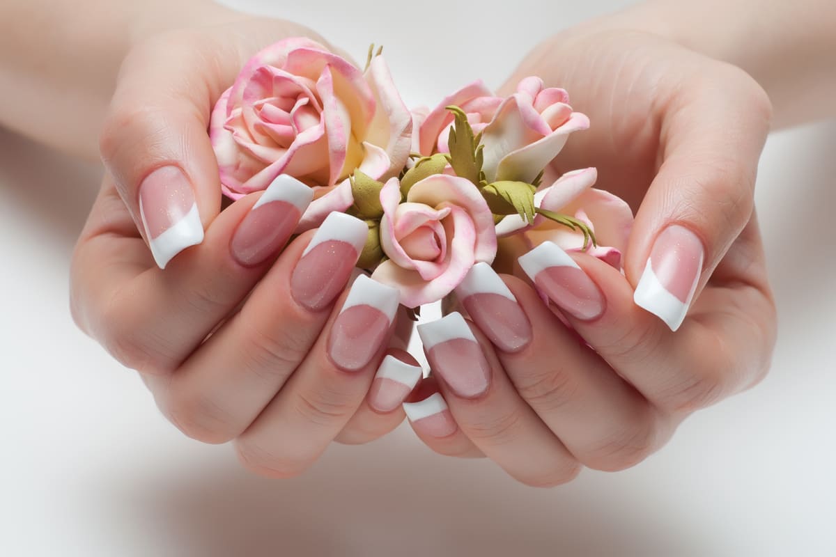 manicure mani rose french