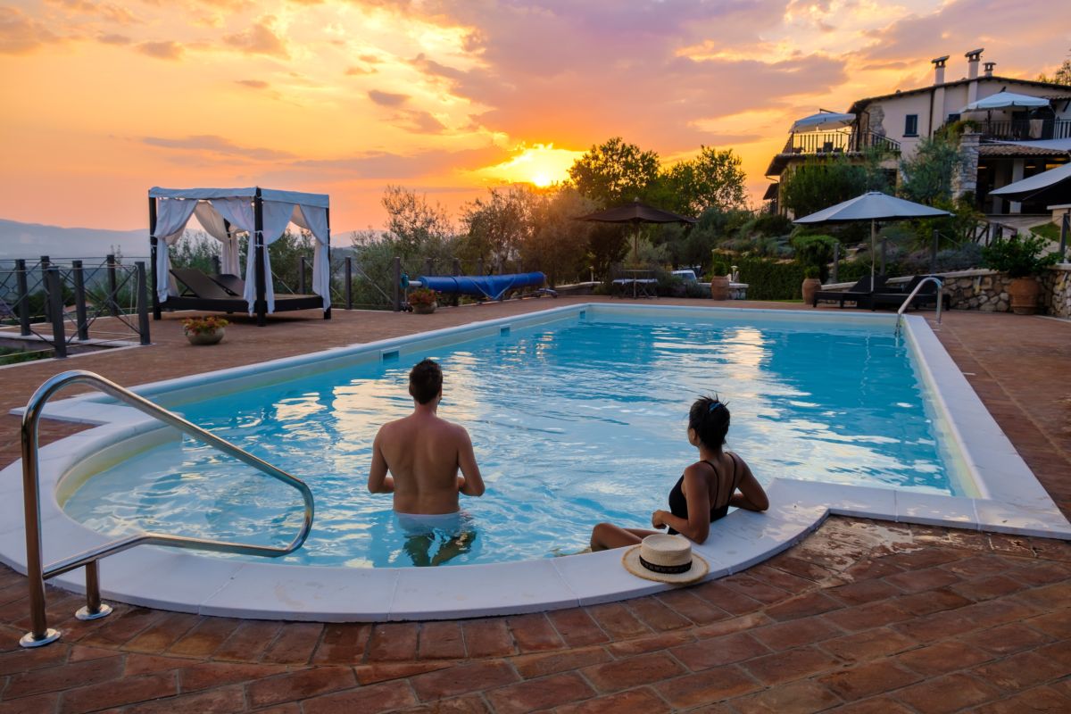 casa di campagna di lusso con piscina