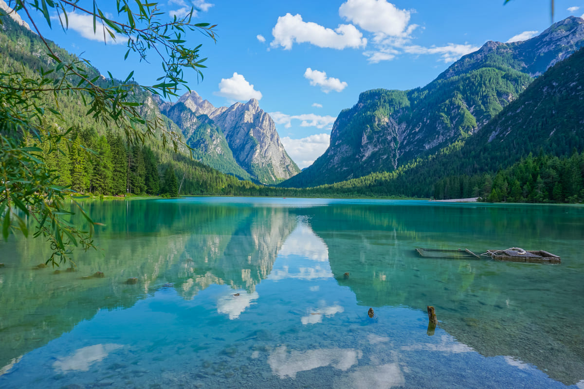 Lago di Dobbiaco in Trentino alto Adige