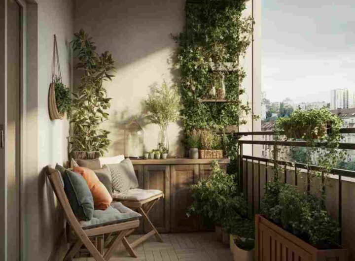 come arredare un piccolo balcone