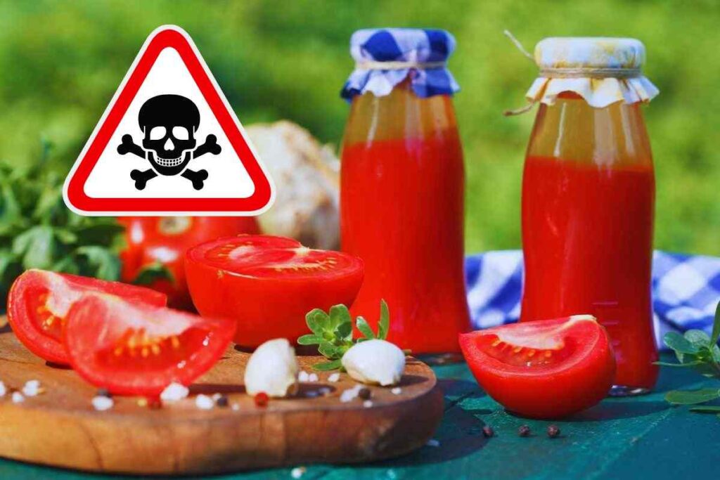 pericolo nella passata di pomodoro