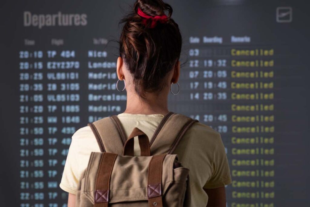 Donna aeroporto