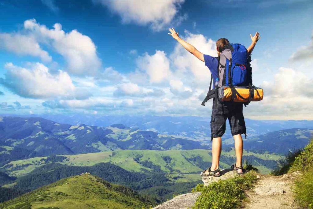 turista solitaria viaggio