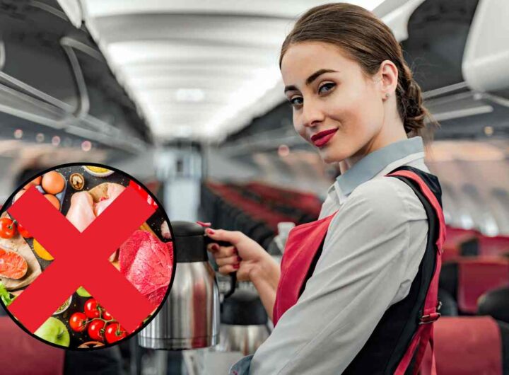 cibi da non consumare in aereo