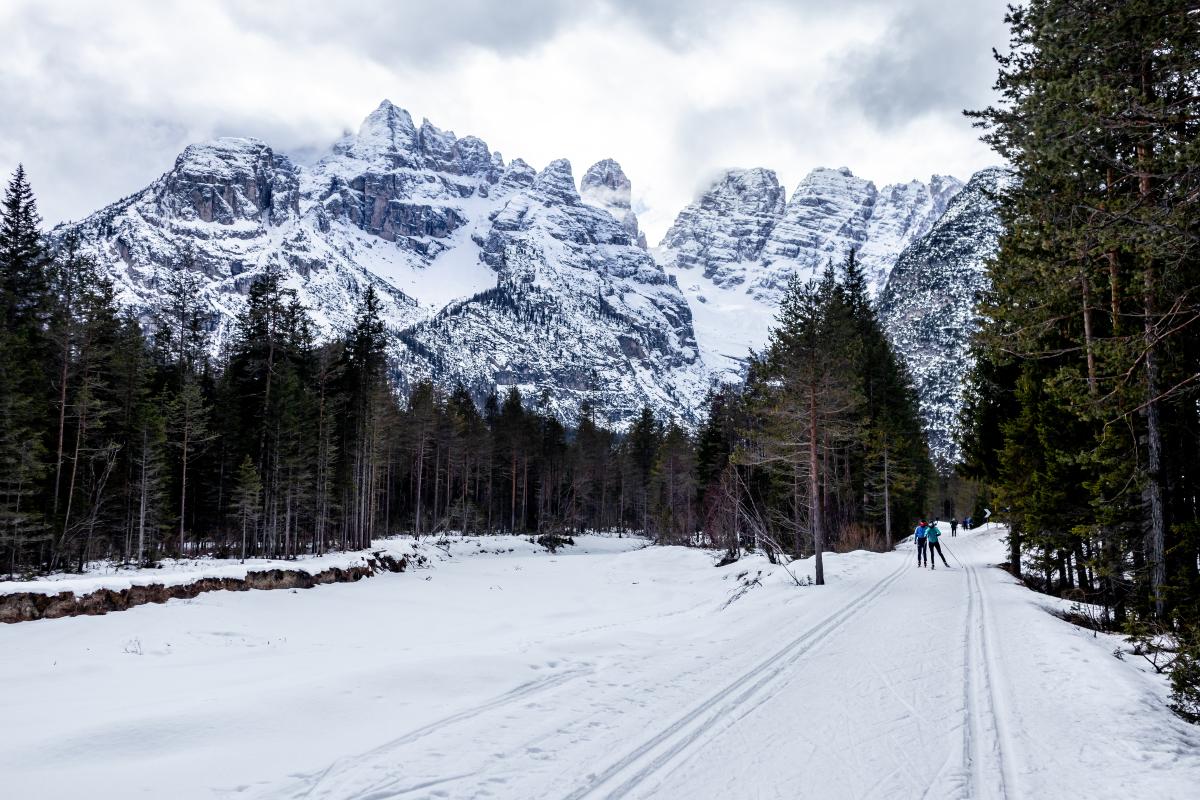 Sci di fondo in Alto Adige: piste nel Parco Naturale Tre Cime.