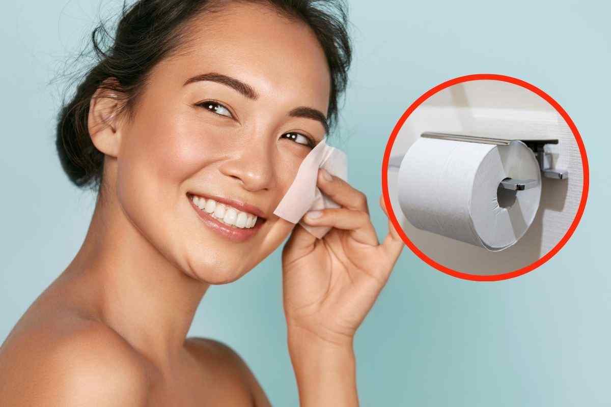 metti la carta igienica sul viso