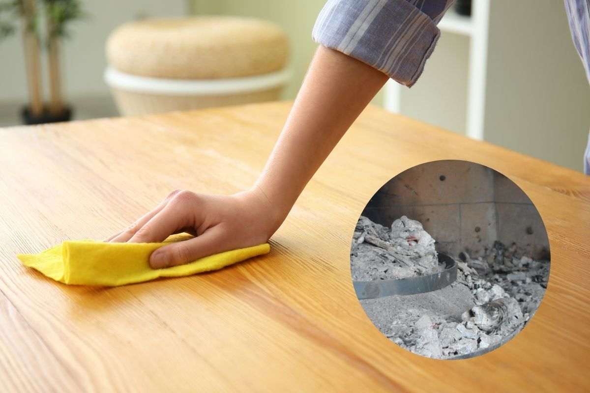 cenere con la polvere del camino pulisci a fondo tutta la casa.