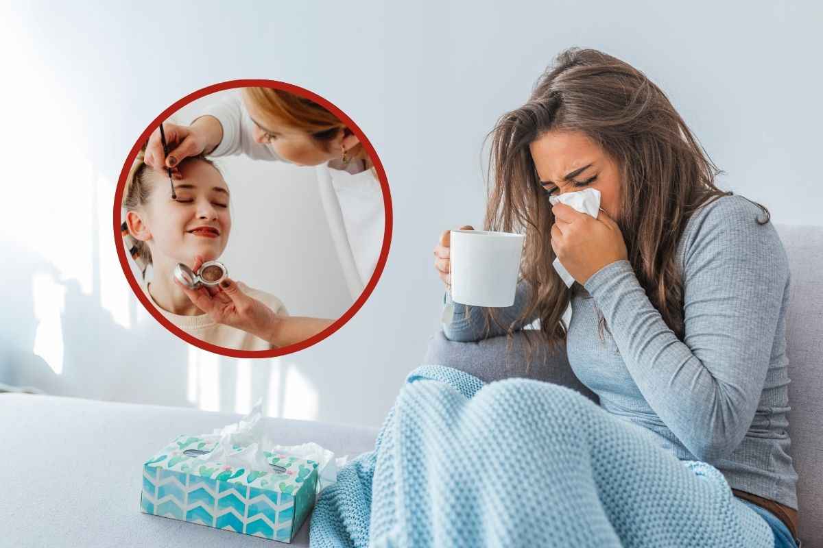 makeup col raffreddore