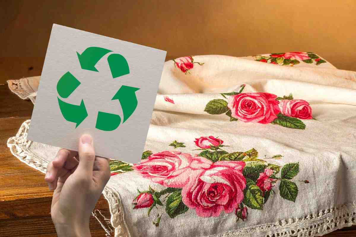 riciclo vecchia tovaglia